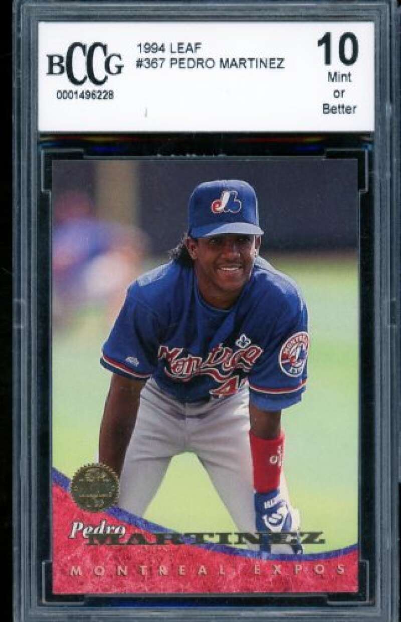 Pedro Martinez Card 1994 Leaf #367 BGS BCCG 10 Image 1