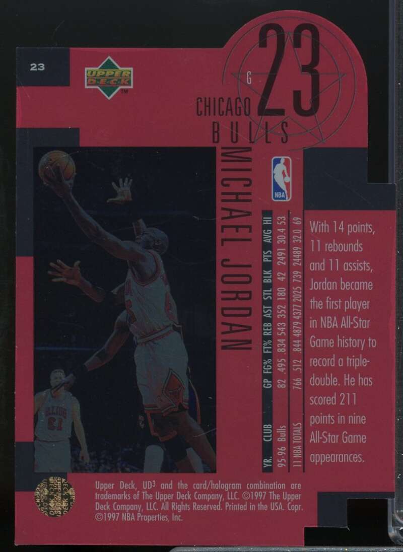 Michael Jordan Card 1996-97 UD3 #23  Image 2