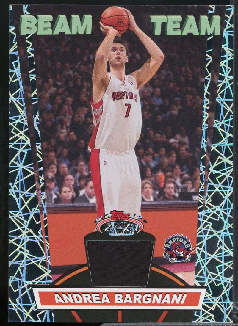 Andrea Bargnani D Card 2007-08 Stadium Club Beam Team Relics #AB  Image 1