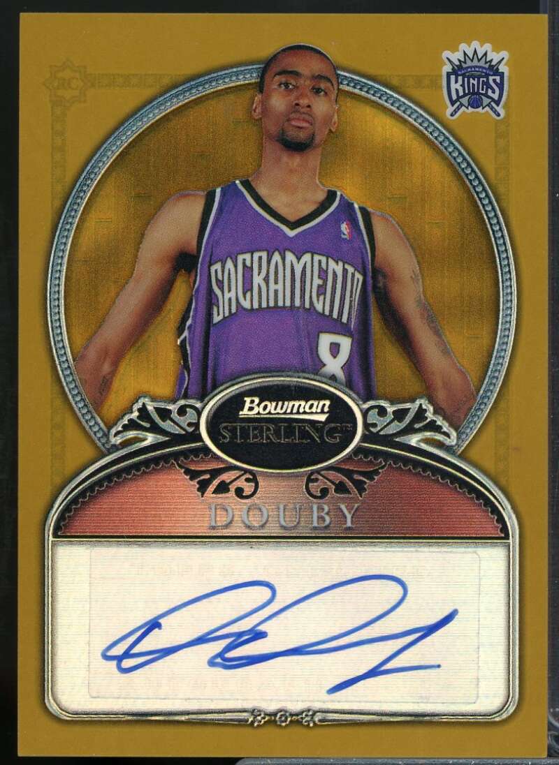 Quincy Douby AU Card 2006-07 Bowman Sterling Refractors Gold #86  Image 1