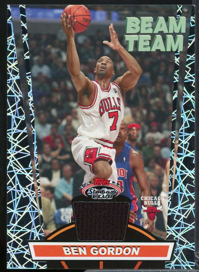 Ben Gordon A Card 2007-08 Stadium Club Beam Team Relics #BG  Image 1