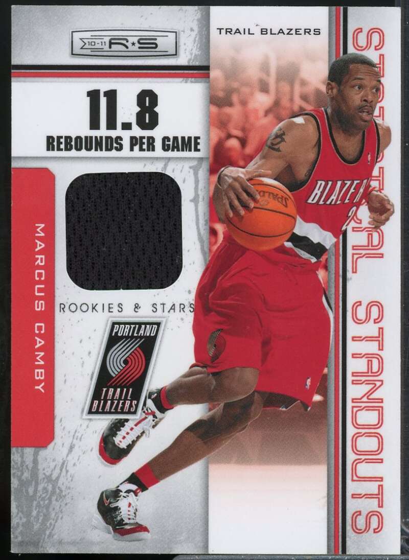 Marcus Camby Card 2010-11 Rookies and Stars Statistical Standouts Materials #12  Image 1