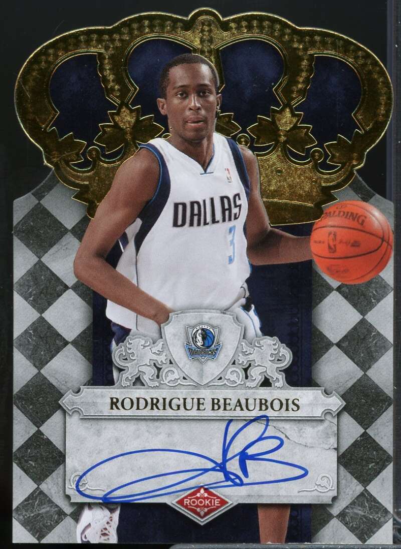 Rodrigue Beaubois AU/599 Rookie Card 2009-10 Crown Royale #114  Image 1