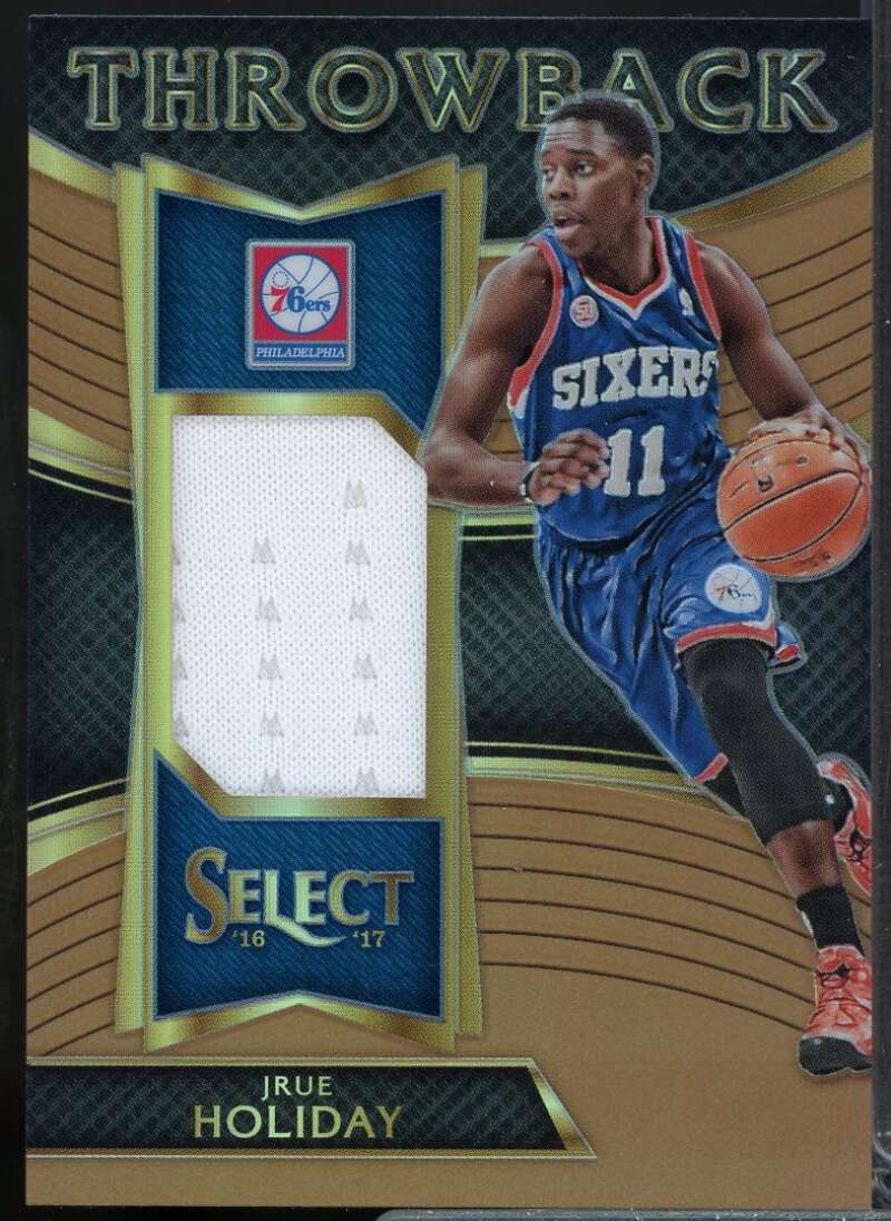 Jrue Holiday Card 2016-17 Select Throwback Memorabilia Prizms Copper #14  Image 1