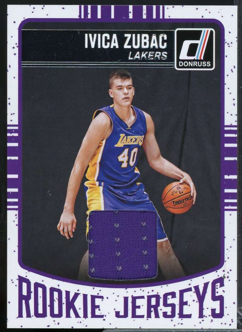 Ivica Zubac Rookie Card 2016-17 Donruss Rookie Jerseys #58  Image 1