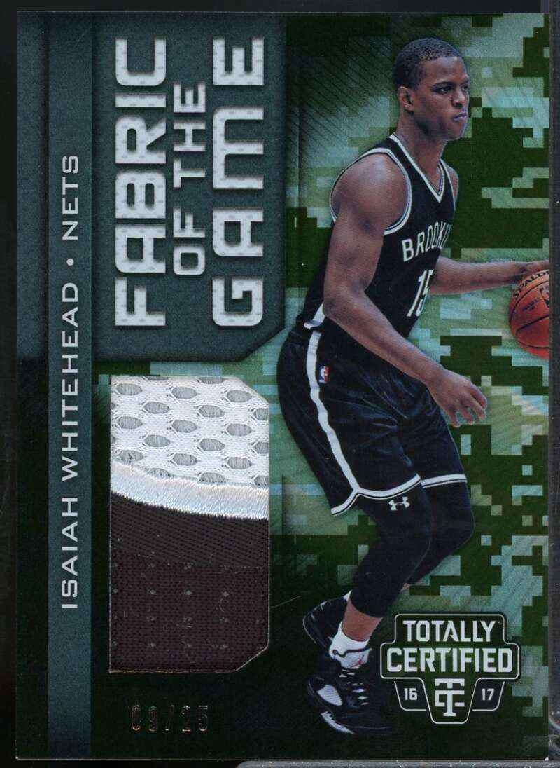 Whitehead 2016-17 Totally Certified Fabric of the Game Rookie Jerseys Camo #11  Image 1