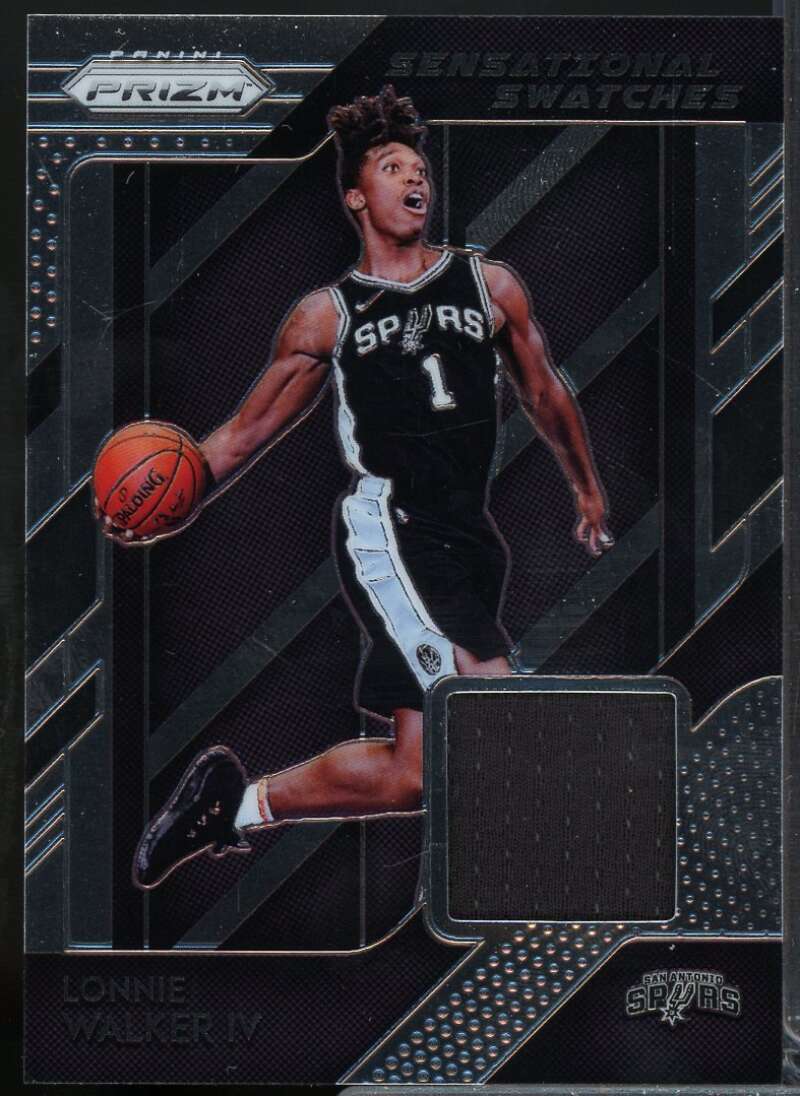 Lonnie Walker IV Rookie Card 2018-19 Panini Prizm Sensational Swatches #86  Image 1