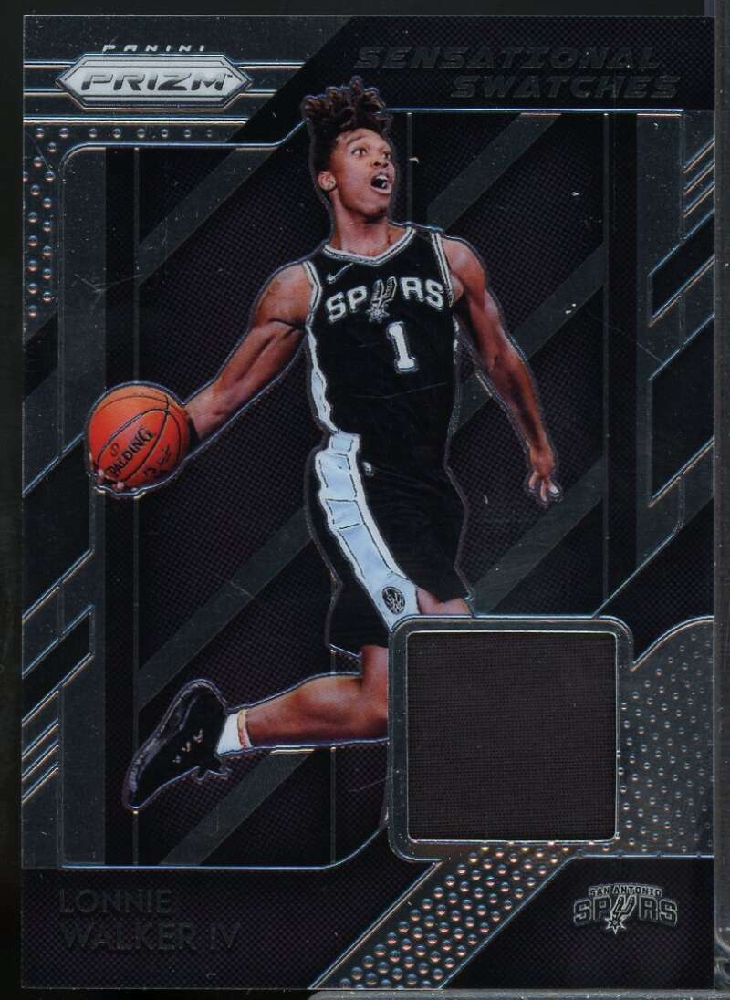 Lonnie Walker IV Rookie Card 2018-19 Panini Prizm Sensational Swatches #86  Image 1