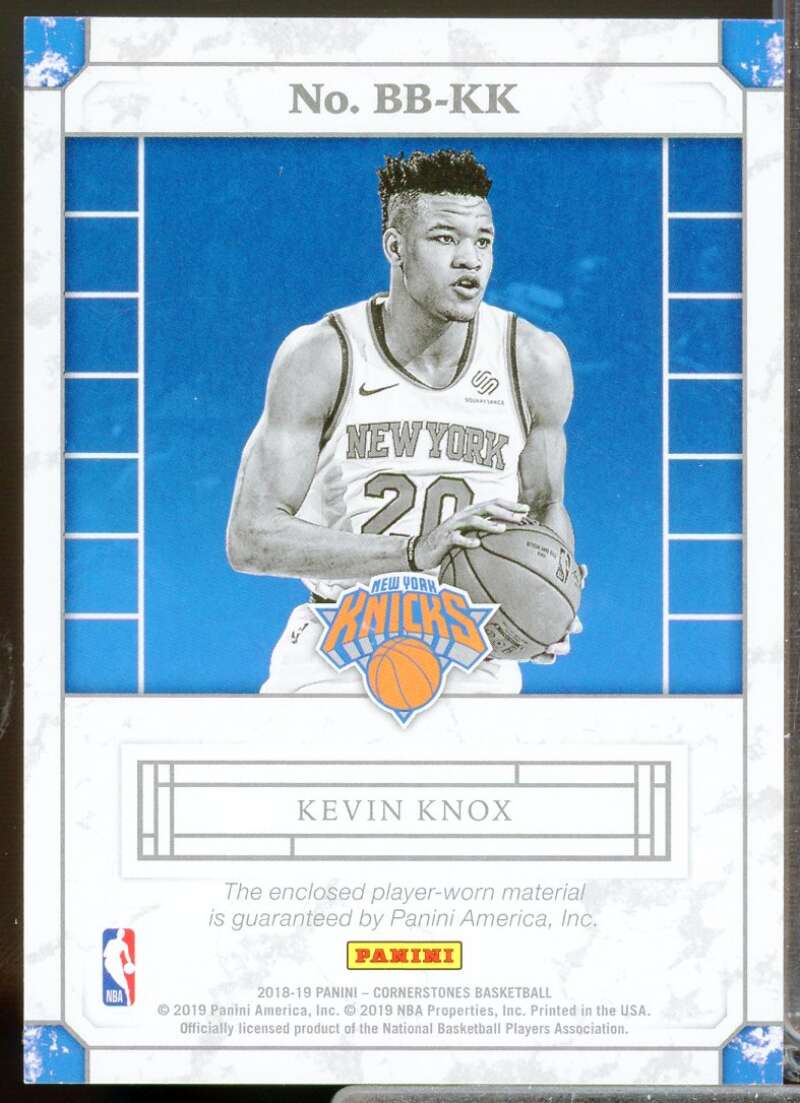 Kevin Knox Rookie 2018-19 Panini Cornerstones Building Blocks Memorabilia #10  Image 2