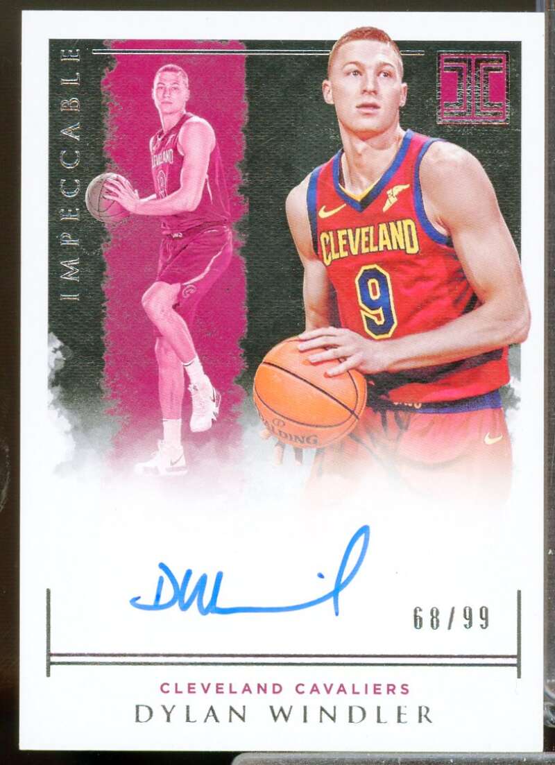 Dylan Windler Card 2019-20 Panini Impeccable Impeccable Rookie Signatures #9  Image 1