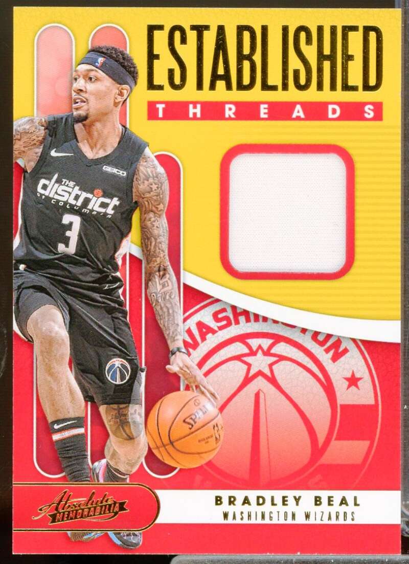 Bradley Beal Card 2019-20 Absolute Memorabilia Established Threads Level 1 #1  Image 1