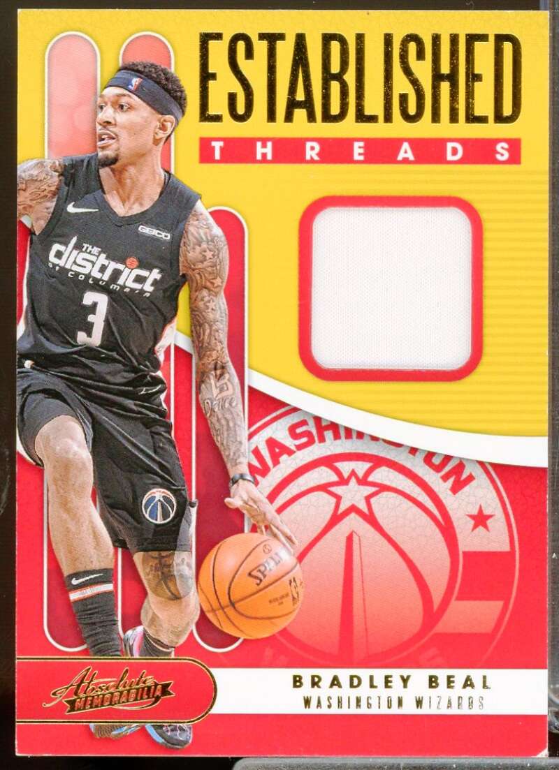 Bradley Beal Card 2019-20 Absolute Memorabilia Established Threads Level 1 #1  Image 1