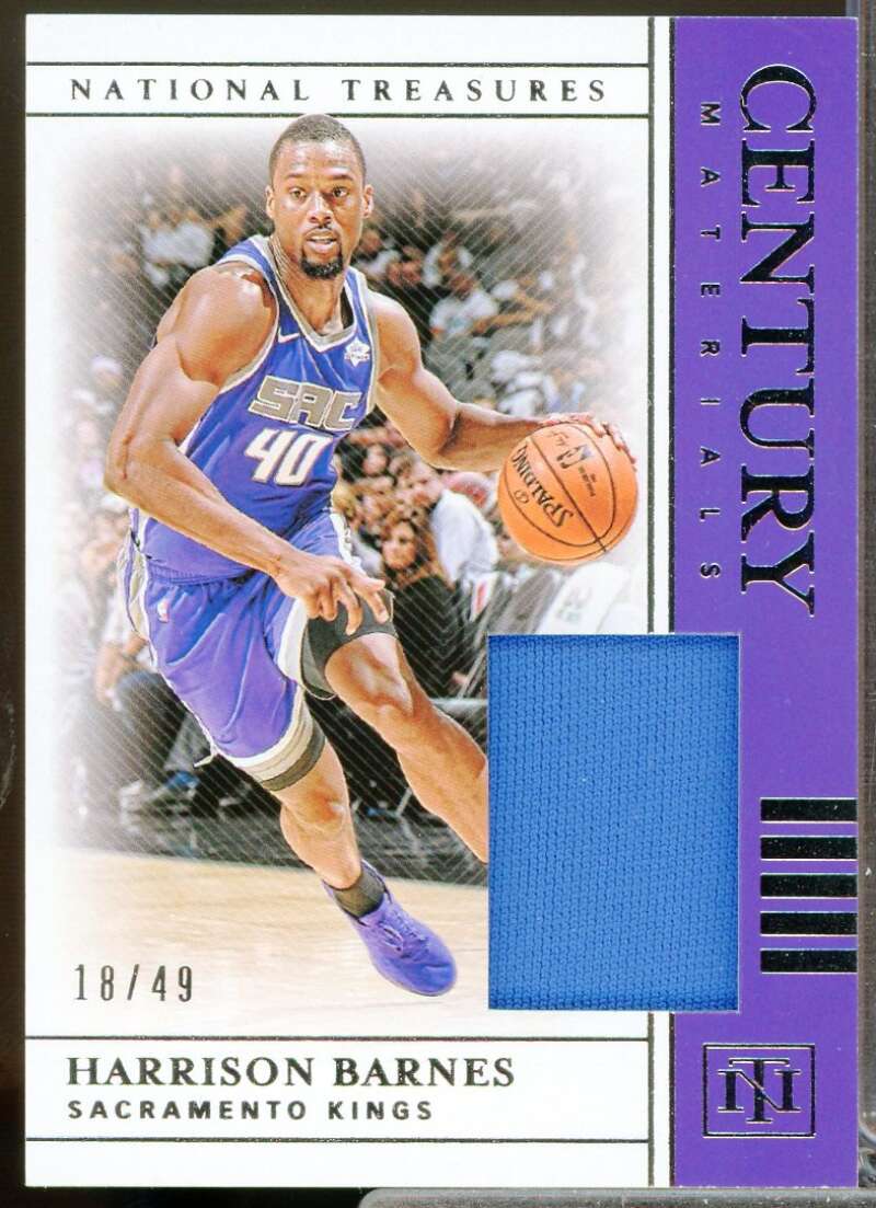 Harrison Barnes Card 2019-20 Panini National Treasures Century Materials #3  Image 1