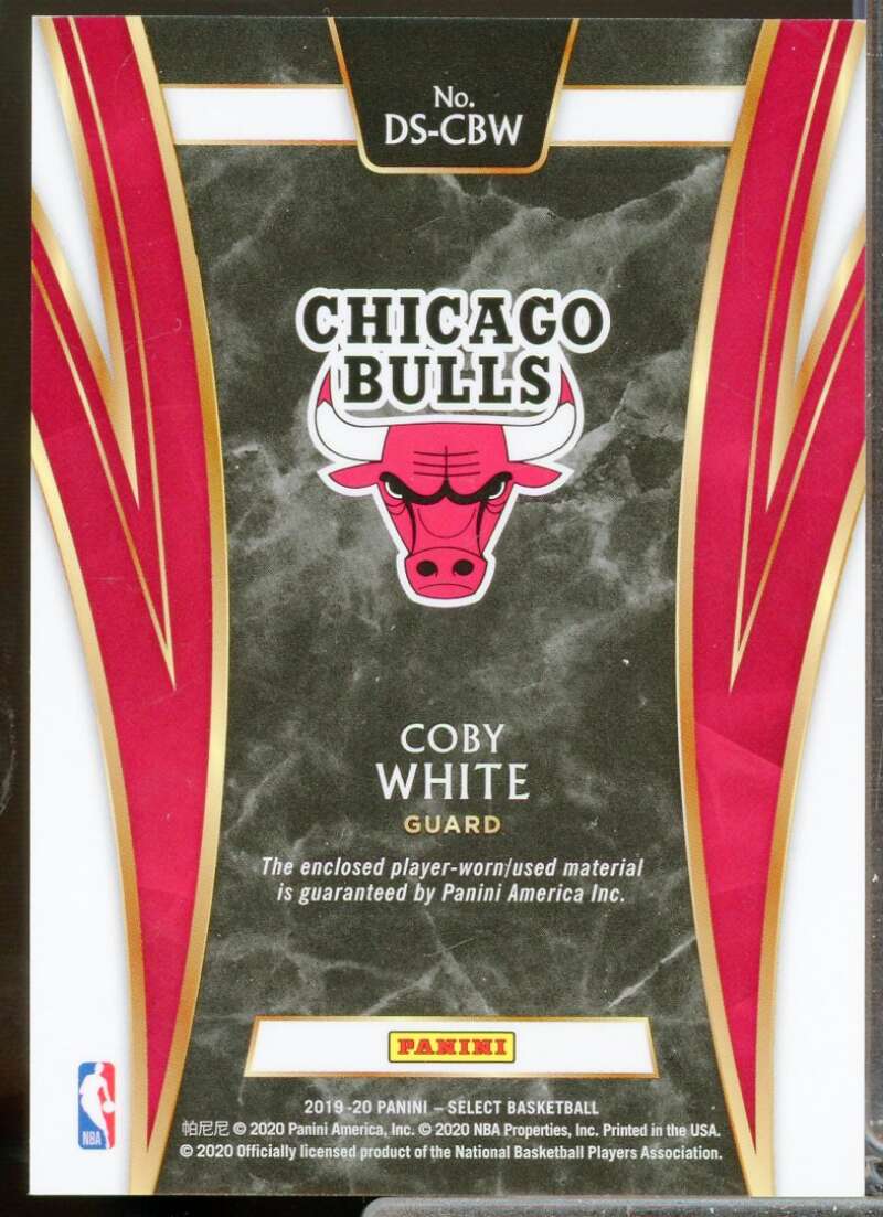 Coby White Rookie Card 2019-20 Select Draft Selections Memorabilia #26  Image 2