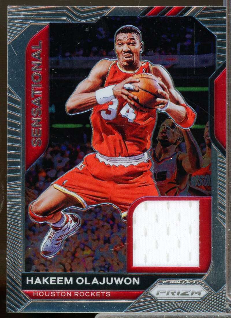 Hakeem Olajuwon Card 2020-21 Panini Prizm Sensational Swatches #79  Image 1