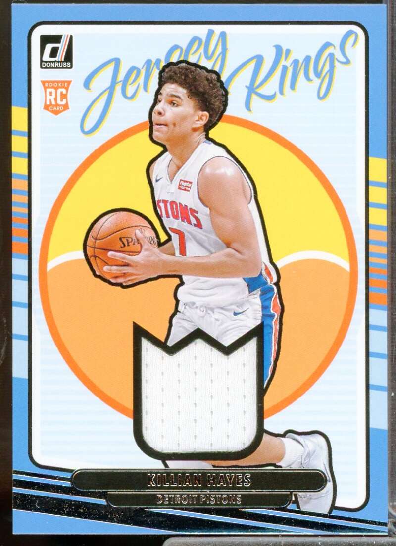 Killian Hayes Rookie Card 2020-21 Donruss Rookie Jersey Kings #22  Image 1