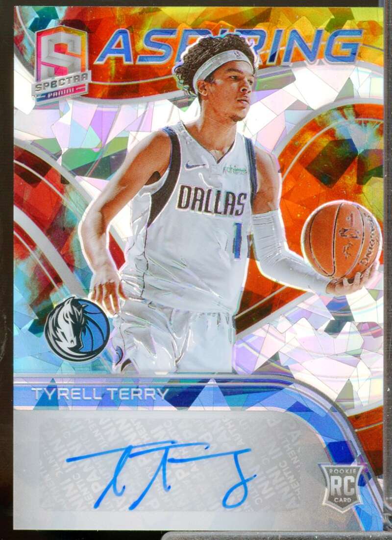 Tyrell Terry Card 2020-21 Panini Spectra Aspiring Autographs Astral #40  Image 1