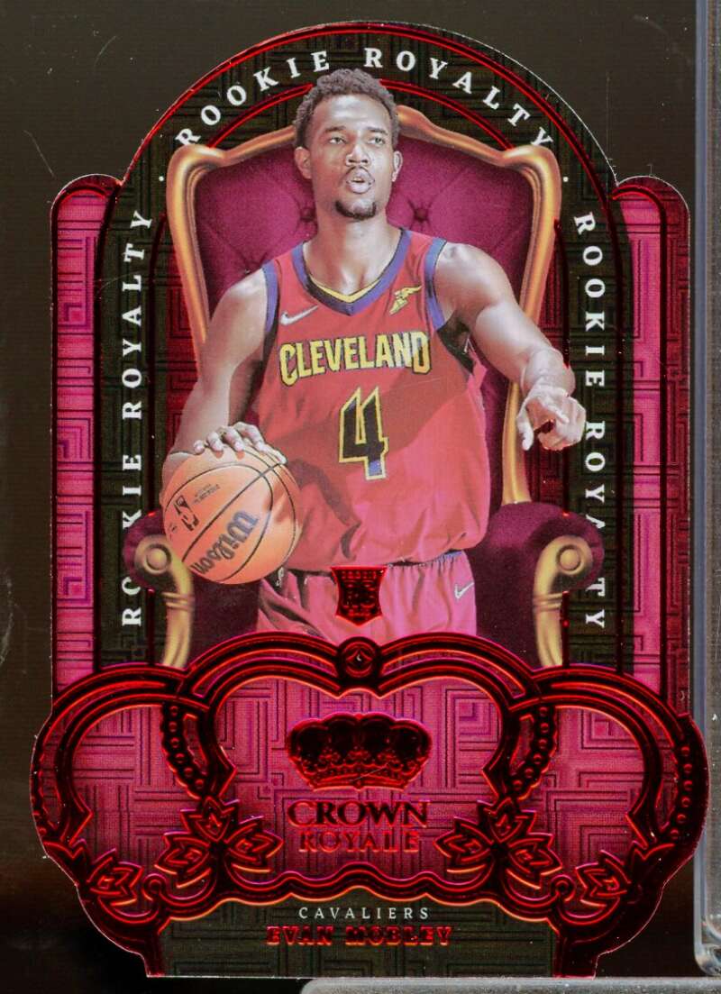 Evan Mobley Rookie Card 2021-22 Crown Royale Rookie Royalty Asia Red #25  Image 1