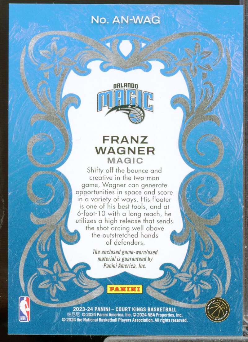 Franz Wagner Card 2023-24 Court Kings Art Nouveau Jerseys #23  Image 2
