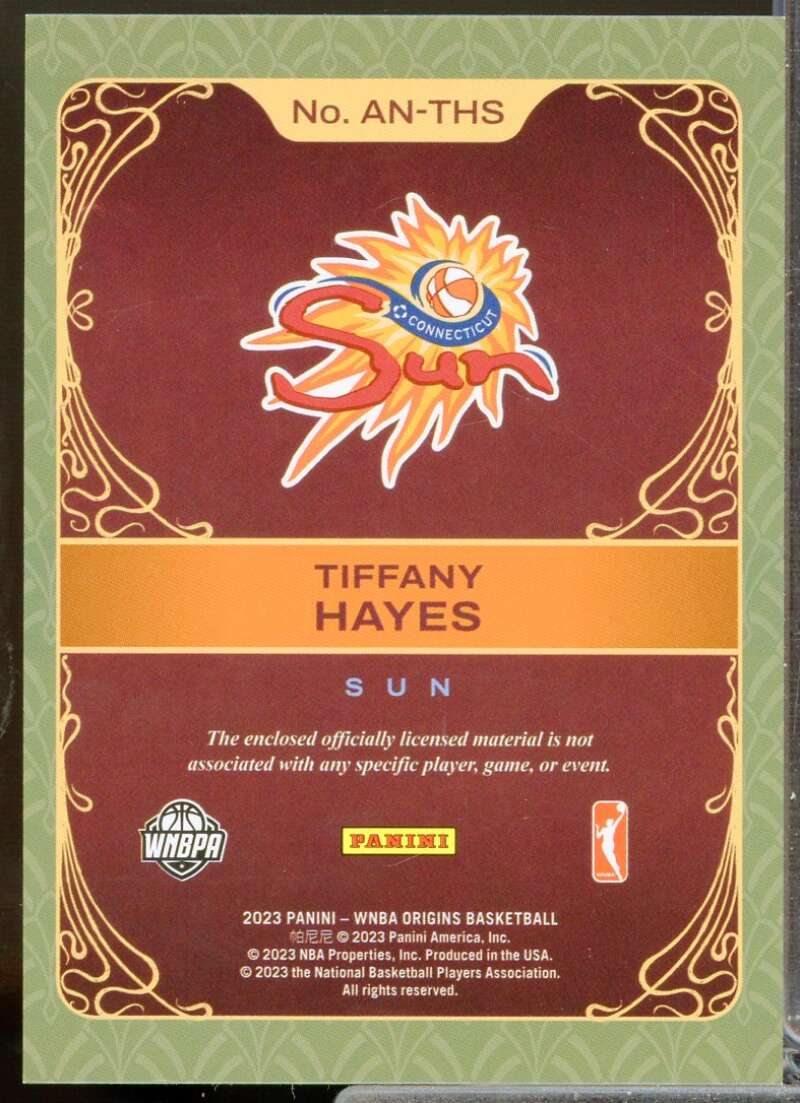 Tiffany Hayes Card 2023 Panini Origins WNBA Art Nouveau Memorabilia #26  Image 2