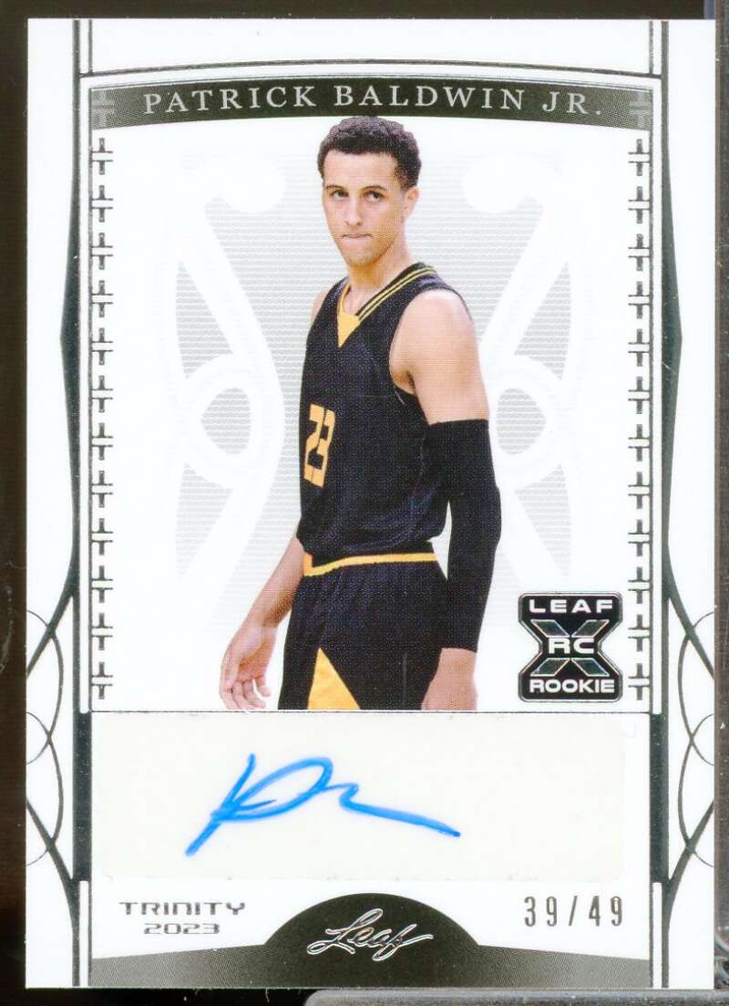 Patrick Baldwin Jr. Rookie Card 2023 Leaf Trinity #BAPBJ  Image 1