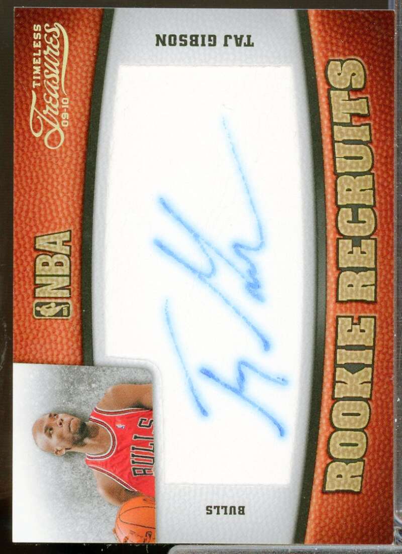 Taj Gibson AU Rookie Card 2009-10 Timeless Treasures Gold #124  Image 1