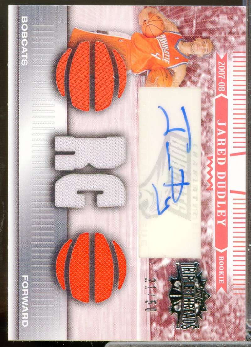Jared Dudley Card 2007-08 Topps Triple Threads Rookie Relics Autographs #117  Image 1