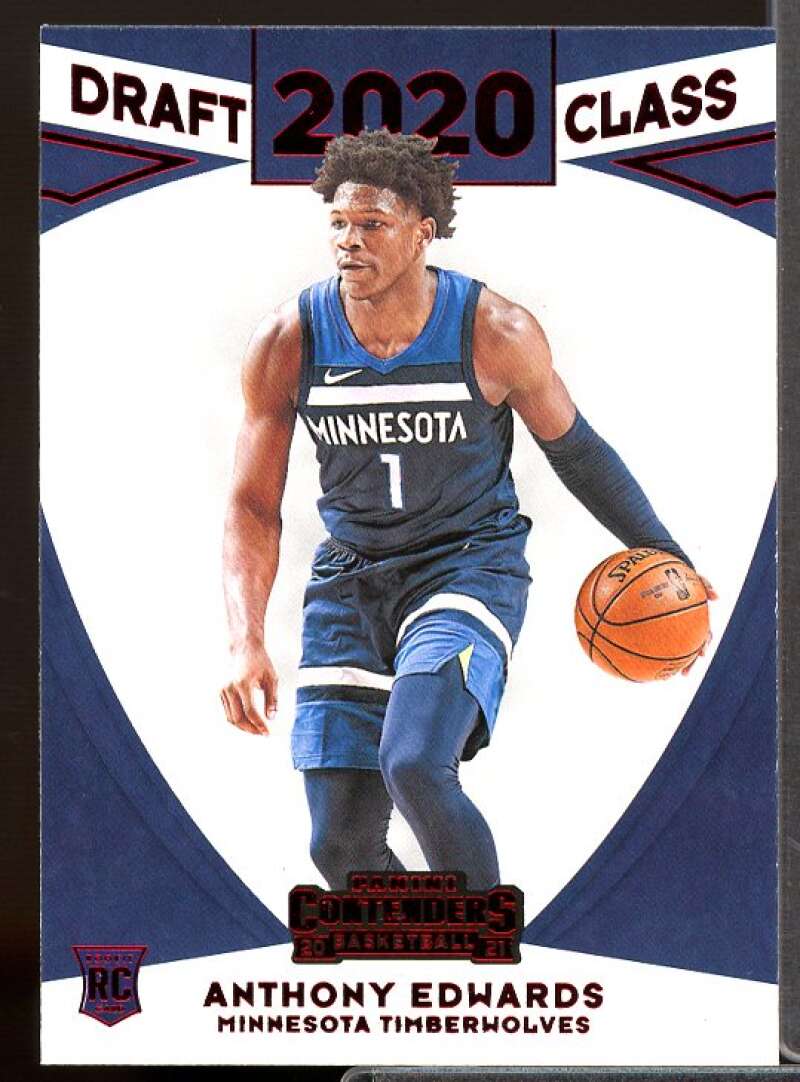 Anthony Edwards RC 2020-21 Panini Contenders '20 Draft Class Contenders Red #5  Image 1