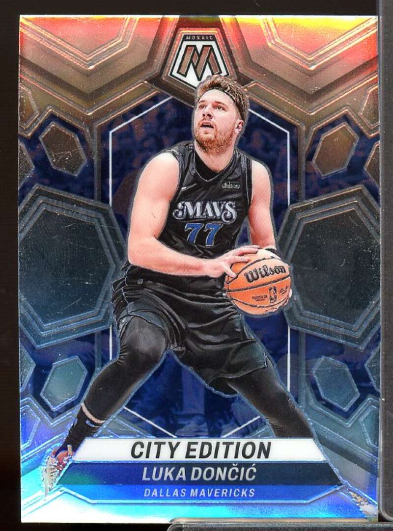 Luka Doncic/City Edition Card 2023-24 Panini Mosaic #285  Image 1