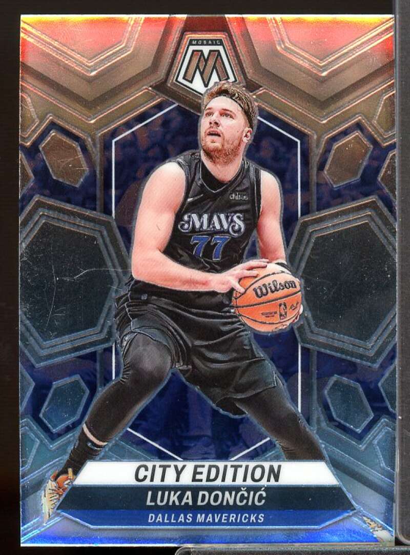 Luka Doncic/City Edition Card 2023-24 Panini Mosaic #285  Image 1