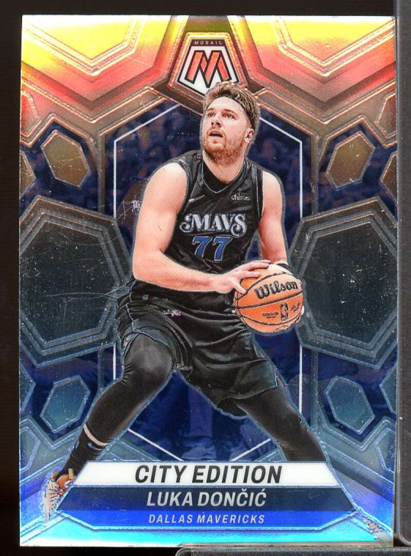 Luka Doncic/City Edition Card 2023-24 Panini Mosaic #285  Image 1