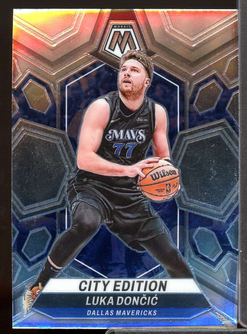 Luka Doncic/City Edition Card 2023-24 Panini Mosaic #285  Image 1