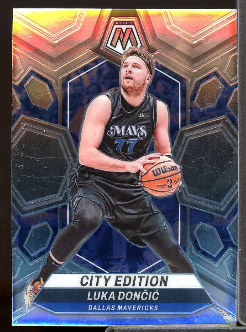 Luka Doncic/City Edition Card 2023-24 Panini Mosaic #285  Image 1