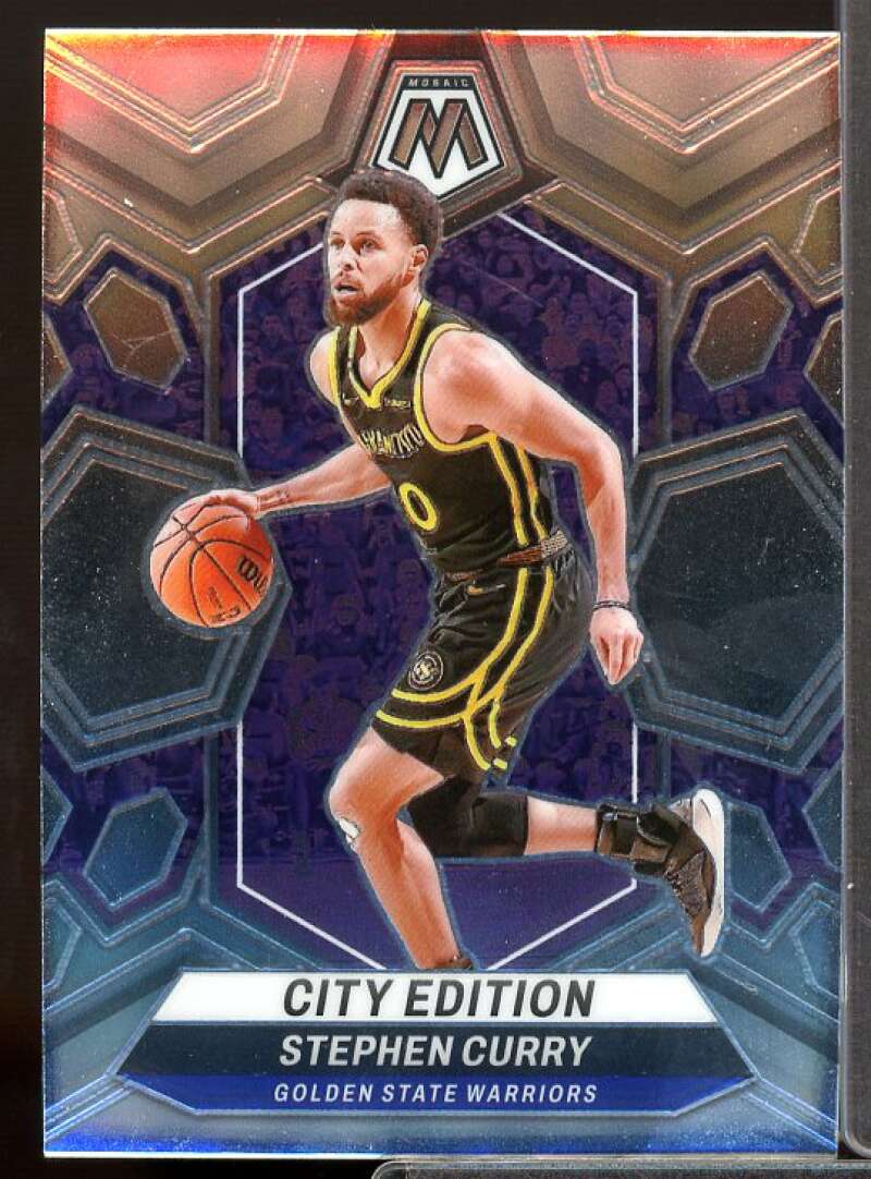Stephen Curry/City Edition Card 2023-24 Panini Mosaic #276  Image 1