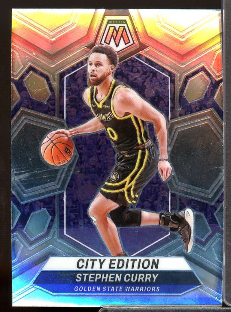 Stephen Curry/City Edition Card 2023-24 Panini Mosaic #276  Image 1