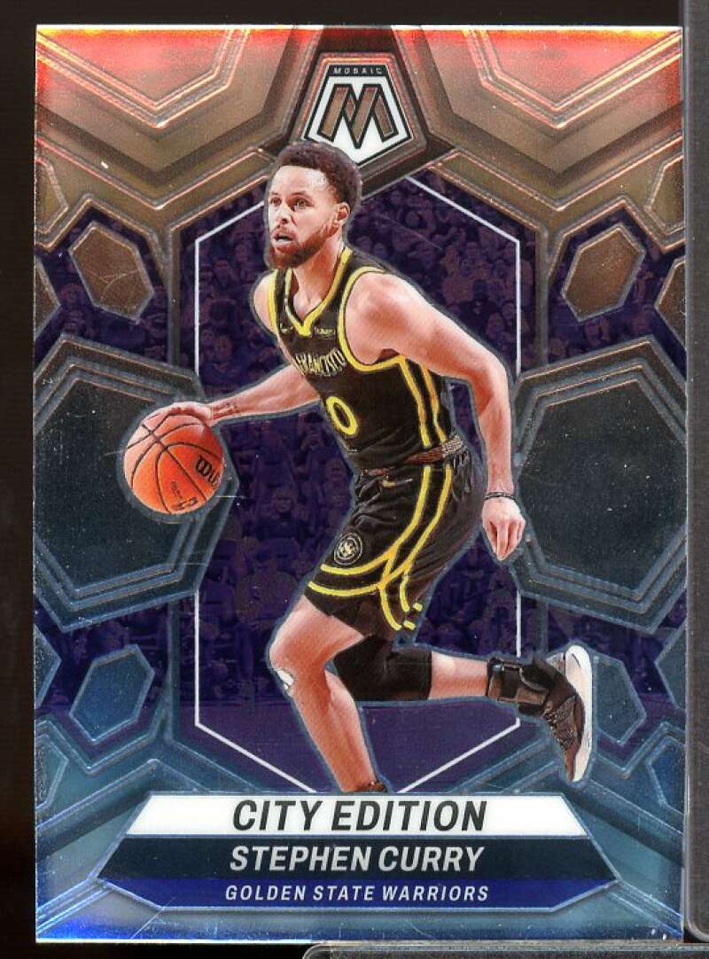 Stephen Curry/City Edition Card 2023-24 Panini Mosaic #276  Image 1