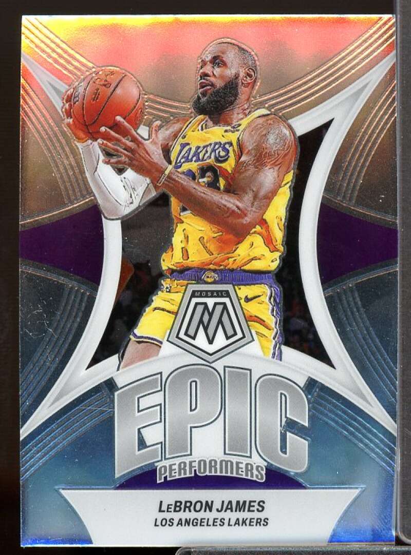 LeBron James Card 2023-24 Panini Mosaic Epic Performers #2  Image 1