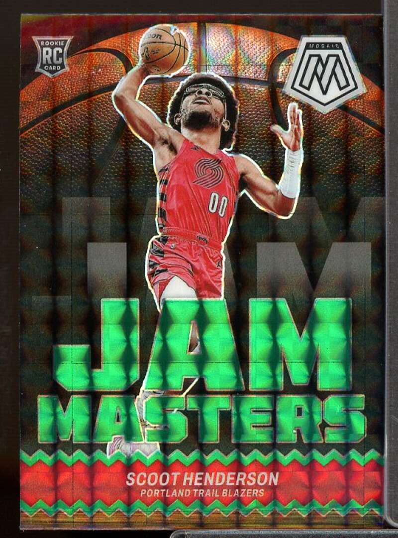 Scoot Henderson Card 2023-24 Panini Mosaic Jam Masters Mosaic Green #13  Image 1