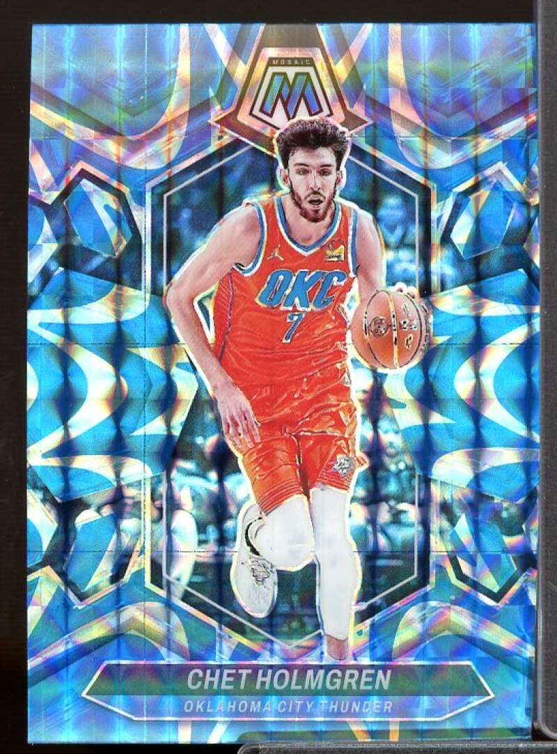 Chet Holmgren Card 2023-24 Panini Mosaic Mosaic Reactive Blue #30  Image 1