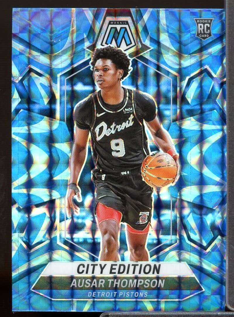 Ausar Thompson/City Edition RC 2023-24 Panini Mosaic Mosaic Reactive Blue #290  Image 1