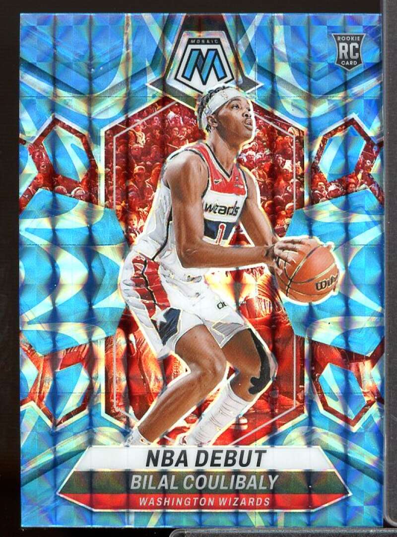 Bilal Coulibaly/NBA Debut Rookie 2023-24 Panini Mosaic Mosaic Reactive Blue #268  Image 1
