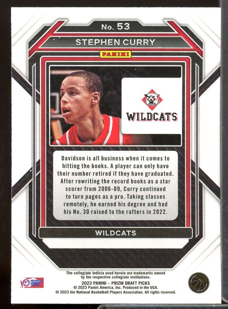 Stephen Curry Card 2023-24 Panini Prizm Draft Picks #53  Image 2