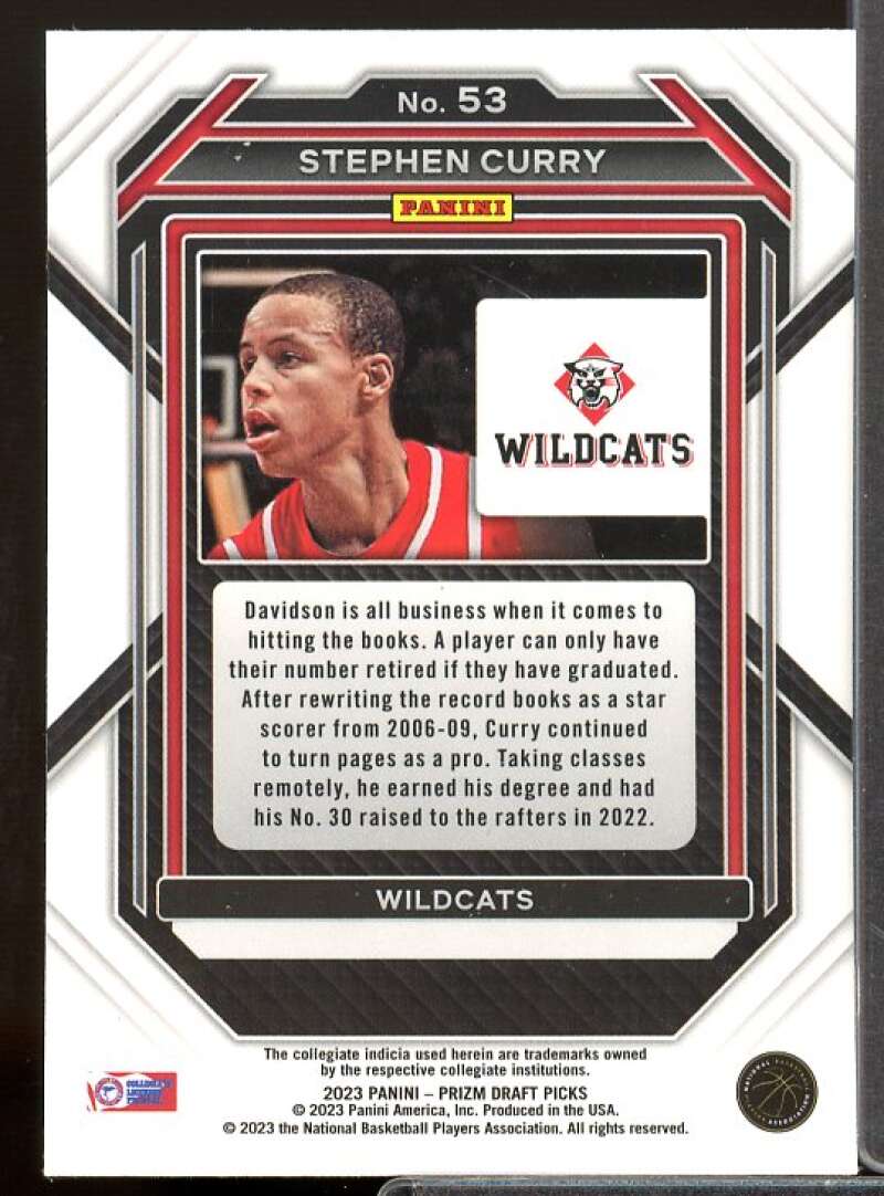 Stephen Curry Card 2023-24 Panini Prizm Draft Picks #53  Image 2