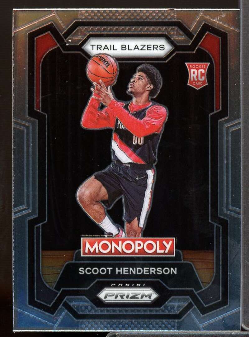 Scoot Henderson Rookie Card 2023-24 Panini Prizm Monopoly #75  Image 1