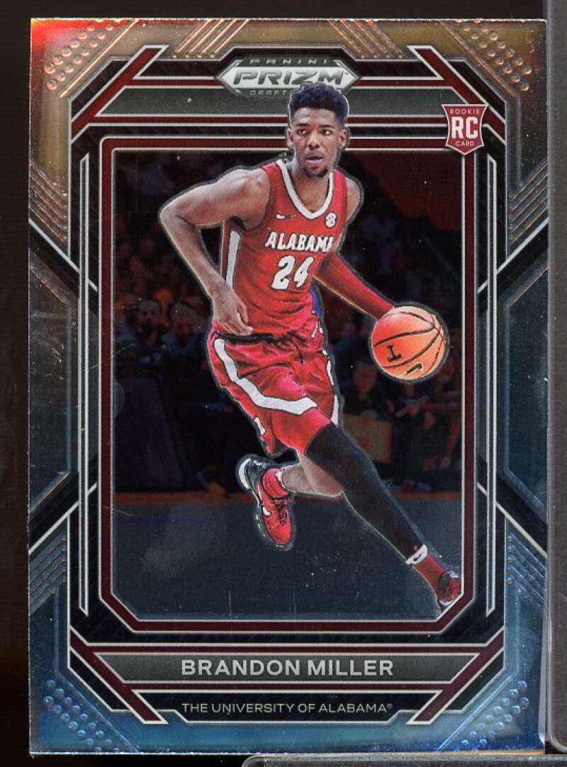 Brandon Miller Rookie Card 2023-24 Panini Prizm Draft Picks #63  Image 1