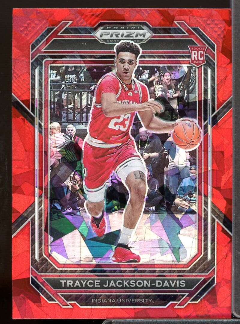 Trayce Jackson-Davis Rookie 2023-24 Panini Prizm Draft Picks Prizms Red Ice #7  Image 1