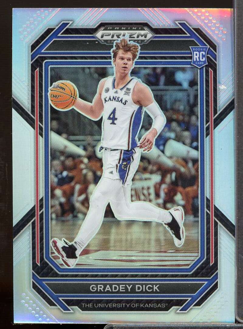 Gradey Dick Rookie Card 2023-24 Panini Prizm Draft Picks Prizms Silver #84  Image 1