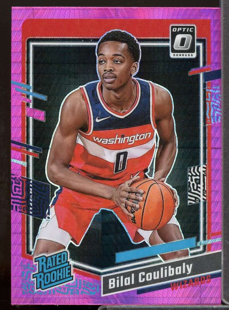 Bilal Coulibaly Rookie Card 2023-24 Donruss Optic Purple Shock #243  Image 1