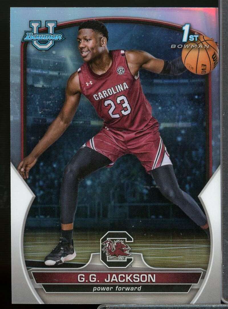 G.G. Jackson Rookie Card 2022-23 Bowman Chrome University Refractors #34  Image 1