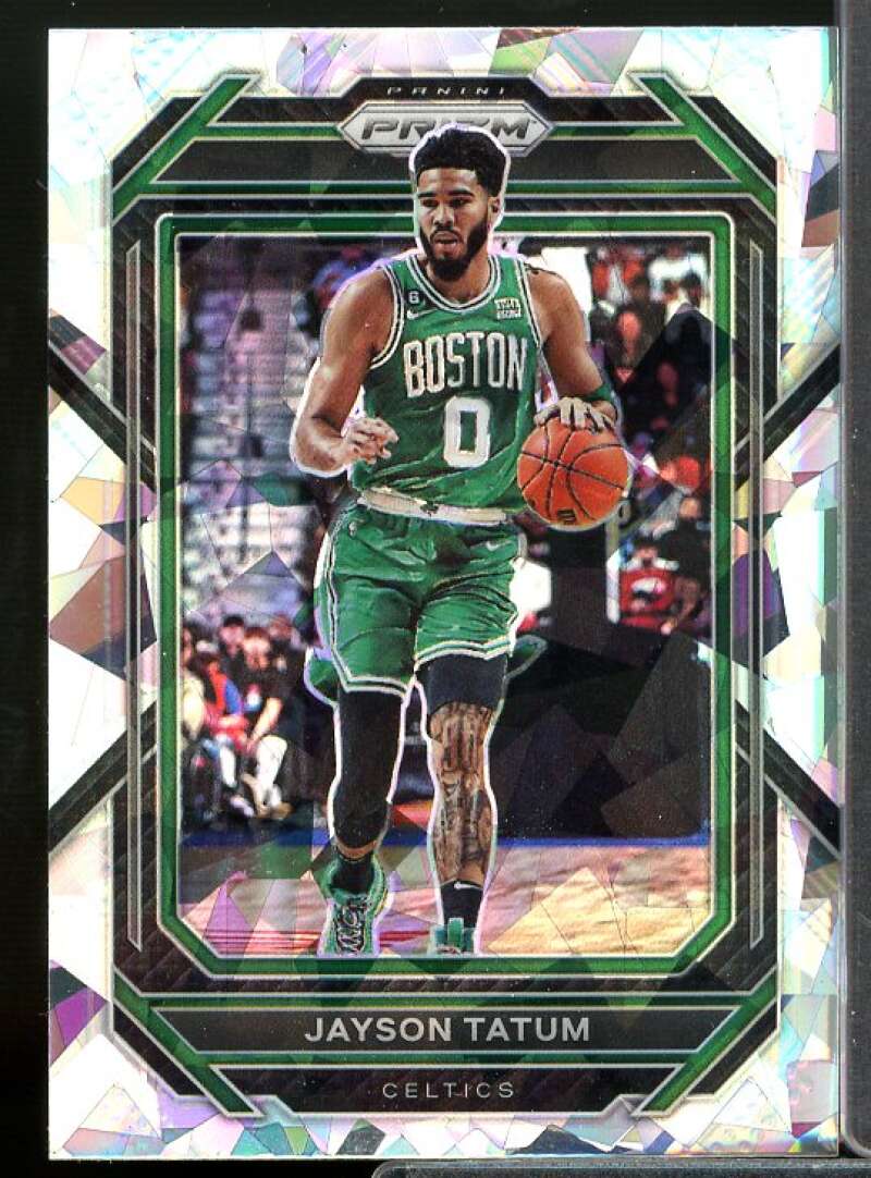 Jayson Tatum Card 2022-23 Panini Prizm Prizms Ice #17  Image 1
